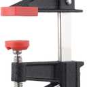 BESSEY GSCC4PK-C Clamp Set for Woodworking, F-style with Wood Handle, Replaceable Pads, 2 x 6 In and 2 x 12 In, 600 lb, Red/Black/Silver