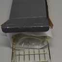 Rustproof Hanging Shower Caddy for Bathtub, Stainless Steel Shower Caddy for Tub Side, Hanging Shower Organizer Basket for Shampoo, Conditioner, Soap & Bath Accessories, Easy Install, Bronze Gold