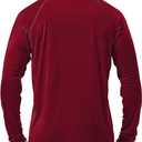 Roadbox Mens UPF 50+ UV Sun Protection Shirts Outdoor Long Sleeve SPF Rash Guard for Fishing Hiking Swimming Running (1 Pack - Beet Red, Large)