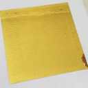 Self-Adhesive Real Glass Mirror Mosaic Tile Craft,Colored Mini Square Mirrors Mosaic Tiles (Yellow Gold)