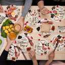 Fathers Day Decorations, Fathers Day Plates and Napkins Disposable Tableware Set for Happy Father's Day Decorations, Serves 24