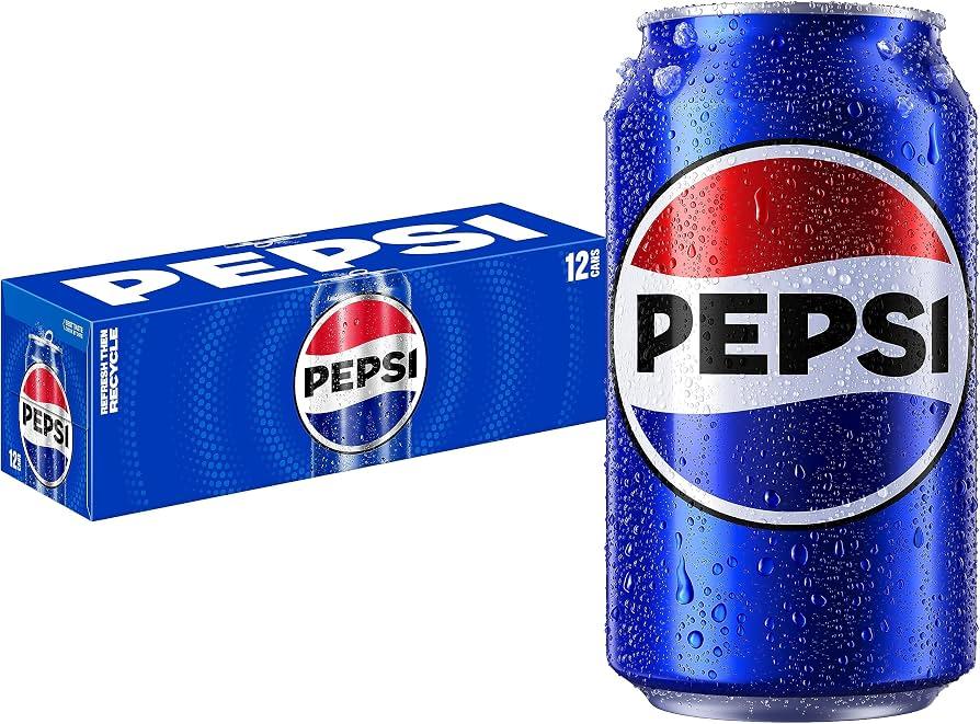 Pepsi Cola Soda, 12 Fl Oz Cans (Pack of 12) (EXP 01/01/27)
