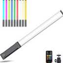 Hagibis RGB Photography Light Wand, Handheld LED Video Light 9 Colors, with Built-in Rechargable Battery and Remote Control, 1000 Lumens Adjustable 3200K-5600K