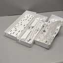 SPACELEAD Slim Storage Cart 3 Tier,Bathroom Organizer Rolling Utility, Mobile Shelving Unit Slide Out for Office, Kitchen, Laundry Room & Narrow Places,White