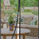 Magnetic Screen Door Mesh, Fit Door 33 x 80 inch, Black Actual Net Screen Size Include Edges 35" x 82" for Patio, Sliding Door, Keeps Bugs Out, Fresh Air Flow, Self Closing