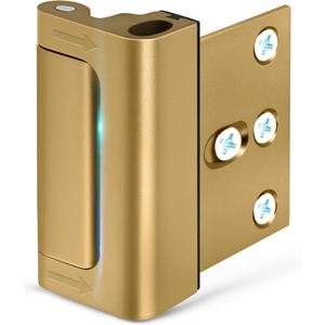 Home Security Door Reinforcement Lock  Heavy-Duty Metal Door Lock for Front Door, Childproof Safety Latch for Kids Safety, Extra Flip Top Lock Withstands 800 lbs, Interior Deadbolt Guard Home Safety