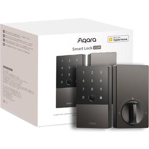 Aqara Smart Lock U100, Fingerprint Keyless Entry Door Lock with Apple Home Key, Touchscreen Keypad, Bluetooth Electronic Deadbolt, IP65 Weatherproof, Supports Apple HomeKit, Alexa, Google, IFTTT, Gray