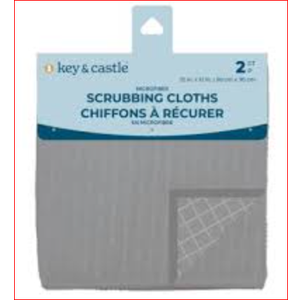 Key & Castle Microfiber Scrubbing Cloths 6 Pack