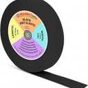 Mandala Crafts Wide 2 Inch Black Elastic Bands Spool for Pants Waistbands Sewing and DIY Crafts, 25 YD Stretchy Flat Fabric Strap Knit Elastic Band for Wig