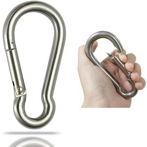 Large Spring Snap Hook Carabiner, 304 Stainless Steel Heavy Duty Carabiners Clip, Stainless Steel Spring Snaps Hooks Carabiners Outdoor