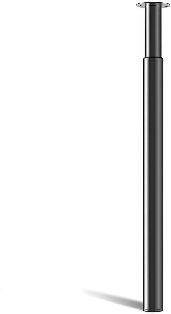 Adjustable Metal Table Leg, Desk Legs 28-43 inch, 1 Pc Folding Office Table Legs Kitchen Furniture Worktop Support Legs Black