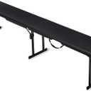 Amazon Basics 6ft Folding Bench for Indoor & Outdoor Use with Carrying Handle, Black