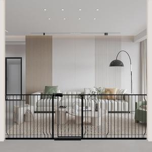 WAOWAO Baby Gate 100-109.42" Extra Wide Pressure Mounted Walk Through Swing Auto Close Safety Black Metal Toddler Kids Child Dog Pet Puppy for Stairs,Doorways,Kitchen