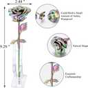 Rose Flower Keepsake Urn for Ashes Sympathy Gift Small Stainless Steel Urn Mini Cremation Urn Keepsake Rose for Sharing Human Ashes-Colorful