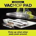 Shark VACMOP Disposable Hard Floor Pad Refills, Compatible with VM252 & VM180, No-Touch Disposal, for use on All Sealed Floors - Stone, Hardwood, Laminate & Tile, (46 Count Total), VMP46