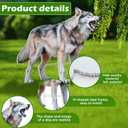 Qualirey Coyote Decoy for Geese Deterrent 27.5 x 26 Inch Fake Predator Hunting Decoy 2D Coyote Repellent Devices to Scare Goose Deer Keep Away Small Animals