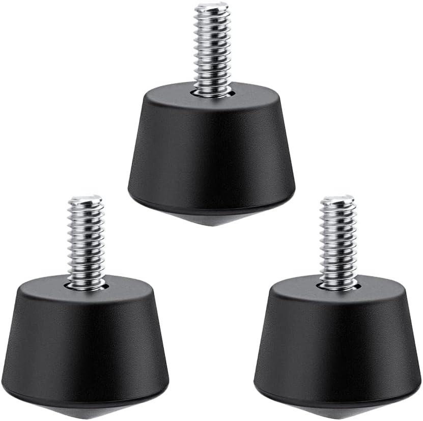 K&F Concept Universal Anti-Slip Rubber Tripod Foot Spikes Compatible with 1/4 inch Thread Tripod Monopod Legs Feet Replacement Parts (3 PCS)
