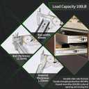 22 inch 1 Pairs Soft Close Drawer Slides Full Extension Heavy Duty Drawer Slides Ball Bearing Slides Rails for Dresser File Cabinet 100 LB Load Capacity