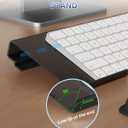 Laborio Computer Keyboard Stand for Desktop, 2-Level Height Adjustment Keyboard Wrist Rest, Non-Slip Key Board Riser Pad for Office, Gaming, and Home Desks
