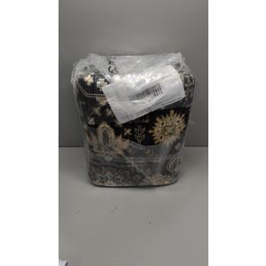 Area Rug Non Slip Machine Washable Ultra Soft Living Room/Bedroom/Kitchen/Outdoor/Classroom Black Gold, 8'10'