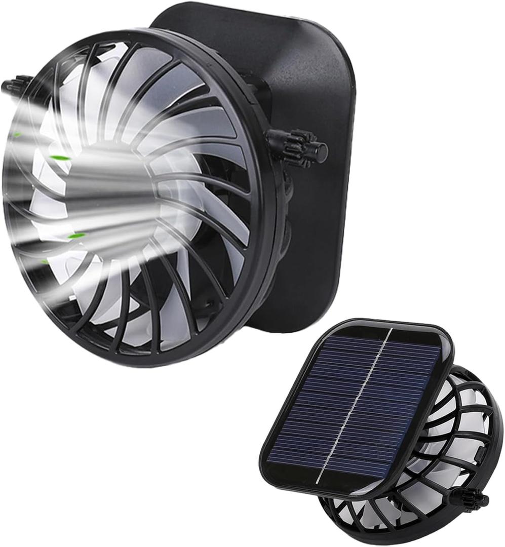 Solar Powered Fan Replacement For Hat - Quiet Lightweight Cooling Insert | Powered Parts For Fishing Swimming Beach Travel Outdoors, Hands-Free Device Summer Heat, Visor Or Wide Brim (rectangle)