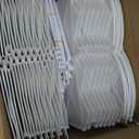 Vashly 40Ft Edging for Landscaping 6 inch Tall Garden Edging with 40Pcs Anchoring Stakes, 40Pcs White Garden Edging Border Landscape Edging Flower Bed Edging Borders
