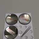 20X/30X/40X Magnifying Mirror with Suction Cups and Tweezers Set, 3.5 inches Travel Magnified Makeup Mirror, Black, 3PCS