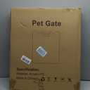 Clear Acrylic Pet Gate - 4 Panel，79” Width White, Indoor/Outdoor Use Foldable Free Standing Puppy Gates for Dogs & Guinea Pigs, Doorway Stairs Barrier with Transparent Panels