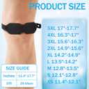 Hiboom 2 Pack Knee Strap Patella Band Patellar Tendon Support Knee Brace for Women Men Youth Pain Relief Basketball Tendonitis Jumper Osgood Schlatter Running Sports Football Hiking Squats