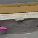 ZICOTO Decorative File Organizer Box Set of 2 - Collapsible Linen Filing Cabinets w/Handles Are Perfect to Store all Your Documents & Hanging File Folders - Portable Easy Slide Crates with Lid (Ivory)