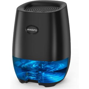 Dehumidifiers, 35OZ Dehumidifier, Small Dehumidifiers for Home, Bedroom, Bathroom, Mini dehumidifier with Auto Shut-off, 7 Colors Night Lights, Ultra Quiet for Closet RV Office (Square frustum)