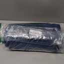 MEETPEAK Sleeping Pad, Extra Thickness Inflatable Camping Sleeping Mat with Pillow Built-in Foot Press, Compact Ultralight Camping Air Mattress for Backpacking, Hiking, Tent (Navy Blue)