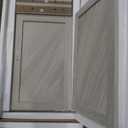 YITAHOME 72" Farmhouse Bar Cabinet with Bottle Rack and Glass Holder, Large Kitchen Buffet with Shelves, Cabinet with 3 Drawers, Coffee Bar Sideboard with LED Lights, Off White + Walnut Grain