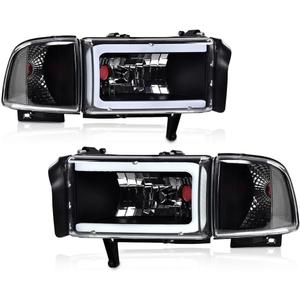 PIT66 LED DRL Headlight Assembly Fit 1994-2002 Dodge Ram 1500 2500 3500
Not fit Sport/Ram Van Models, Headlamps Clear Lens, Driver and Passenger Side