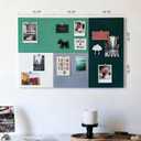6 Pack Large Felt Bulletin Board, 15.7" Self-Adhesive Tiles, 4-Color, 15.7 x 15.7 x 0.31 in-6pcs
