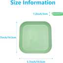 2 x 2 Pcs Leopard Gecko Potty Pad,Leopard Gecko Tray,Crested Gecko Potty Latrine,Reptile Litter Box, Lizard Tray,Portable Gecko Tank Accessories (Green)