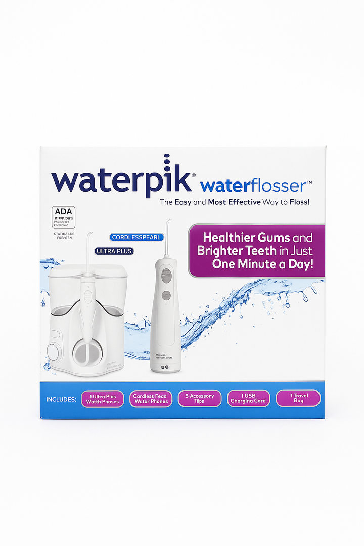 Waterpik Ultra Plus and Cordless Pearl Water Flosser Combo Pack