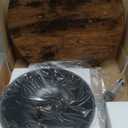 HOOBRO Bar Table, Height-Adjustable Round Pub Table 27-35.4 Inches with Sturdy Base, Modern Style, Easy to Assemble, Suitable for Small Space, Rustic and Black BF58BT01G1