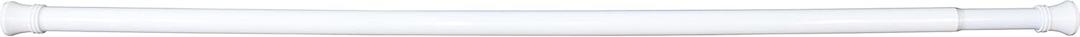 Stone Harbor Hardware Adjustable Shower Rod, 1-3/8" Diameter, Adjusts from 43" to 72", White