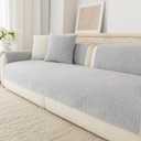 Waterproof Couch Cover for Dogs,Nonslip Sofa Cover for L Shaped Sofa,Washable Furniture Protector Pet Friendly(Light Gray,28"x28")