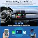 1G+32G Android 13 Car Stereo with Wireless CarPlay Android Auto for BMW 5 Series X5 E39 E53 M5 1996-2006, 9" Touchscreen Radio with Backup Camera GPS Navigation HiFi WiFi Bluetooth FM Audio Receivers