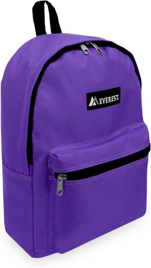 Everest Basic Backpack, Dark Purple, One Size
