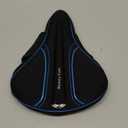 X WING Bike Seat Cover Padded Memory Foam fits Peloton, Peloton Bike+, City, Road & Mountain, Bike Seat Cushion Comfort for Men and Women, Bicycle Seat Cover with Cross-Stitch Velcro Straps