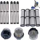 (3+4+6) Packs Airless Spray Filter Set 246385 246384 287032 Compatible with Graco 390 395 490 495 495 595 3400 Airless Sprayer Paint Sprayer Parts,3 Kinds for graco Sprayer Filters.