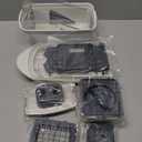 Mueller Pro-Series All-in-One, 12 Blade Mandoline Slicer for Kitchen, Food Chopper, Vegetable Slicer and Spiralizer, Cutter, Dicer, Grater, Kitchen Gadgets Sets with Container, White Sand/Gray (12 Blade, White Sand/Gray)