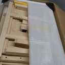 59" Wooden Dog Ramp with Platform & Wheels Gentle Slope Non-Slip for Bed