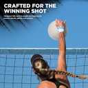 Lifeworks White All-Weather Volleyball, Durable Non-Slip Grip for Better Control, Indoor & Outdoor Play, Balanced Weight, Weatherproof, Fun for All Skill Levels