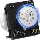 W10185992 WPW10185992 Dryer Timer Fit for Maytag Whirlpool Kenmore Cros-ley Dryer wed5000dw2 WGD5300VW1 MEDC465HW0 418-095-20-b5 AP6016542 EAP11749833, 115V 60Hz by Cenipar