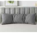 WhatsBedding Memory Foam Body Pillow for Adults, Long Pillow for Sleeping, Full Body Pillow for Bed - Dark Grey