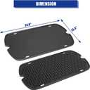 AJinTeby Cast Iron Griddle for Weber Traveler Portable Series Gas Grills Parts, Non-stick Griddle for Traveler Gas Grill, Camping Plate, for Weber Portable Grill Accessories with Carry Bag
